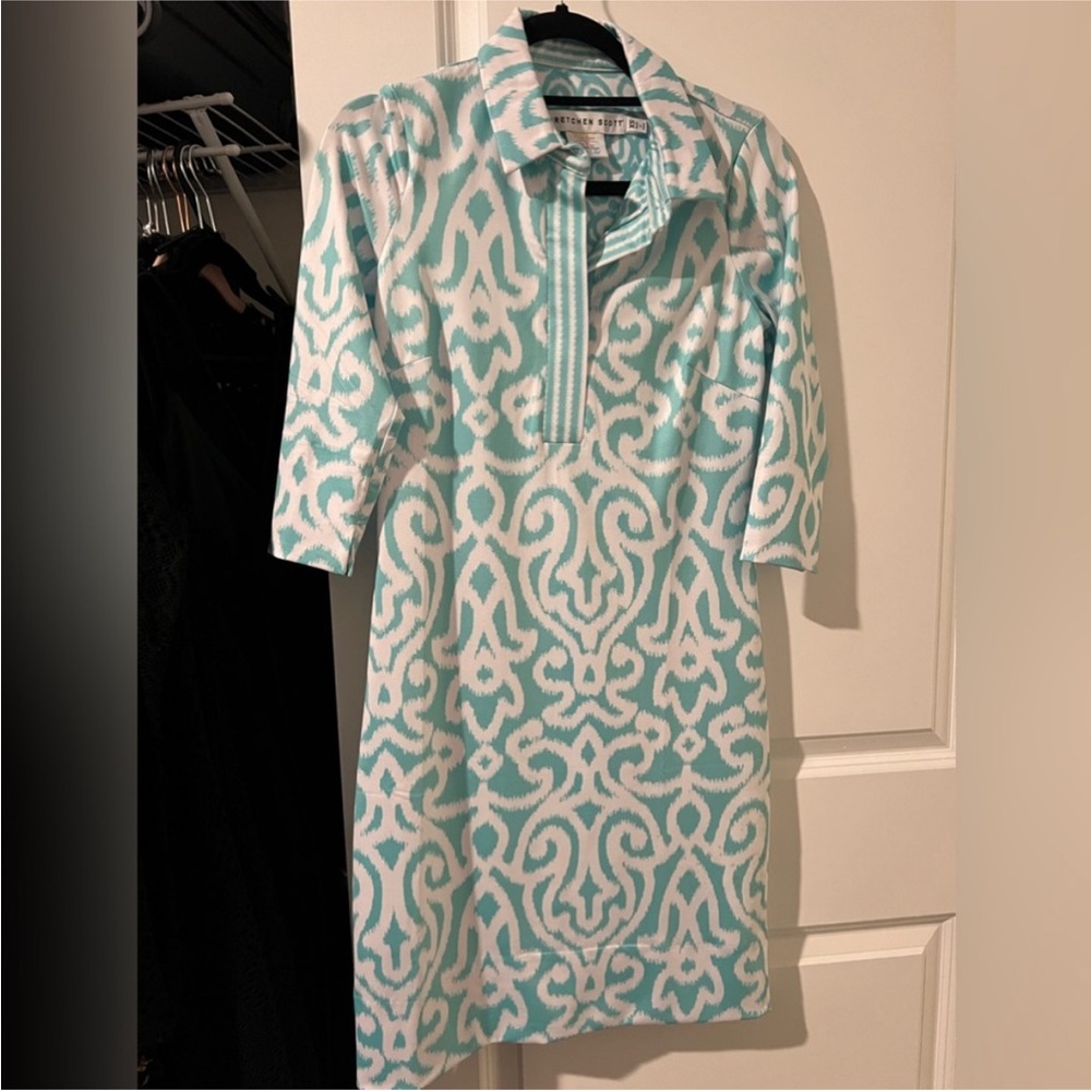 Gretchen Scott Everywhere Dress - Turquoise Size XS